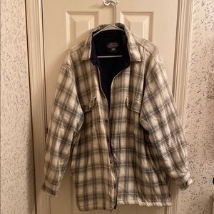 Faded Glory Green Plaid Flannel Jacket